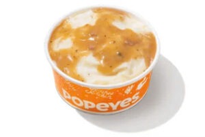 Regular Mashed Potatoes with Cajun Gravy